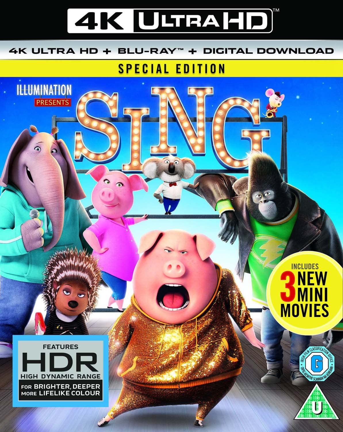 Sing (2017) - 4K Ultra HD Blu-ray [Blu-ray]