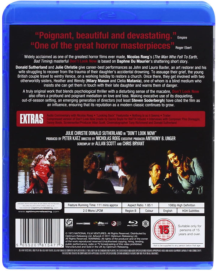 Don't Look Now [1973] – Thriller/Horror [Blu-Ray]