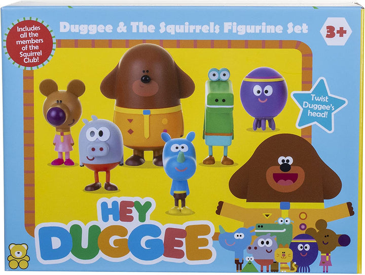 Hey Duggee 1870R Eichhörnchen-Figurenset mit Duggee, Mehrfarbig