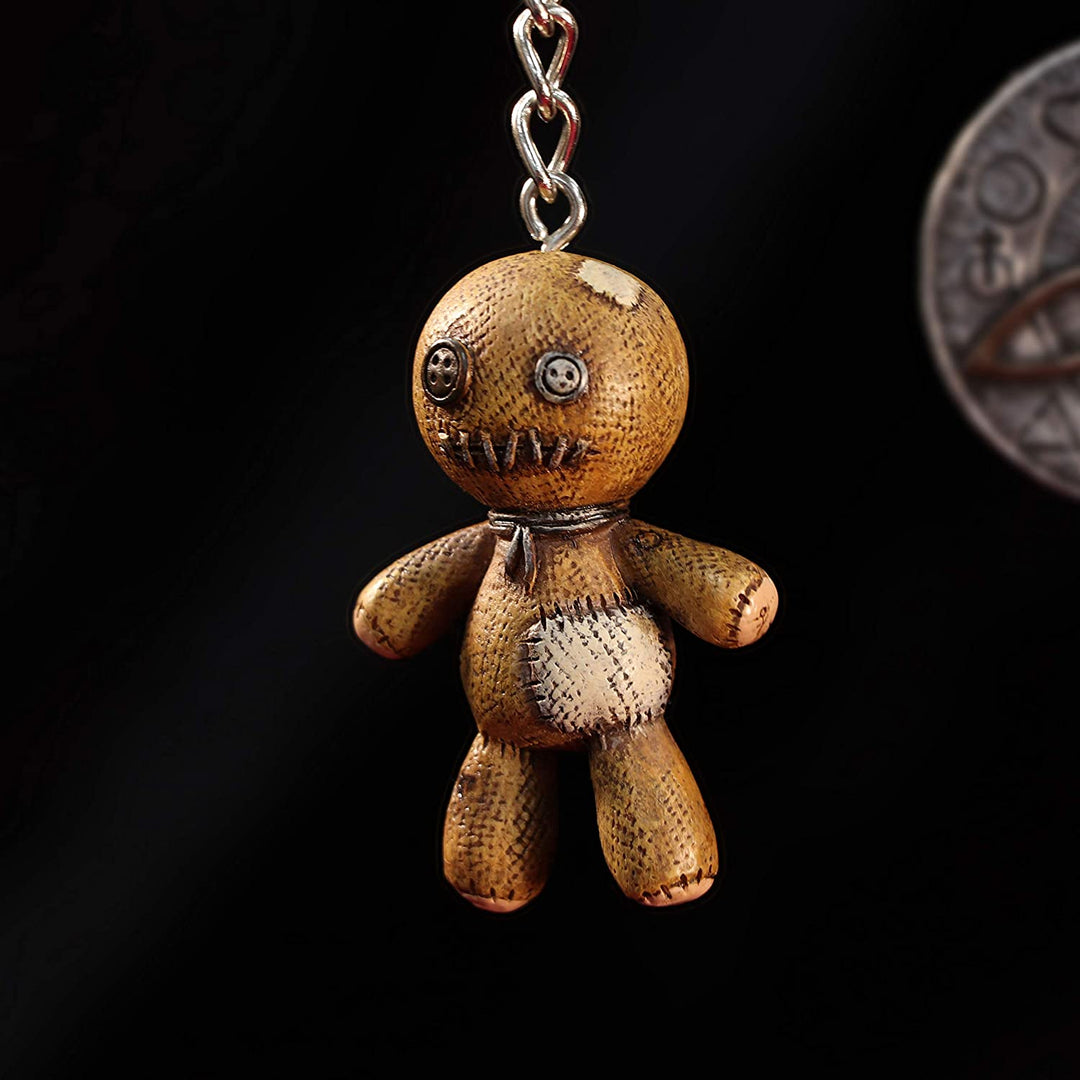 Nemesis Now Dark Curse Voodoo-Puppen-Schlüsselanhänger, braun, 6 cm
