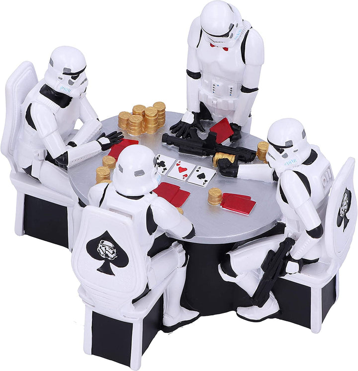 Nemesis Now The Original Stormtrooper Pokerface Glücksspielfigur, Kunstharz, Weiß