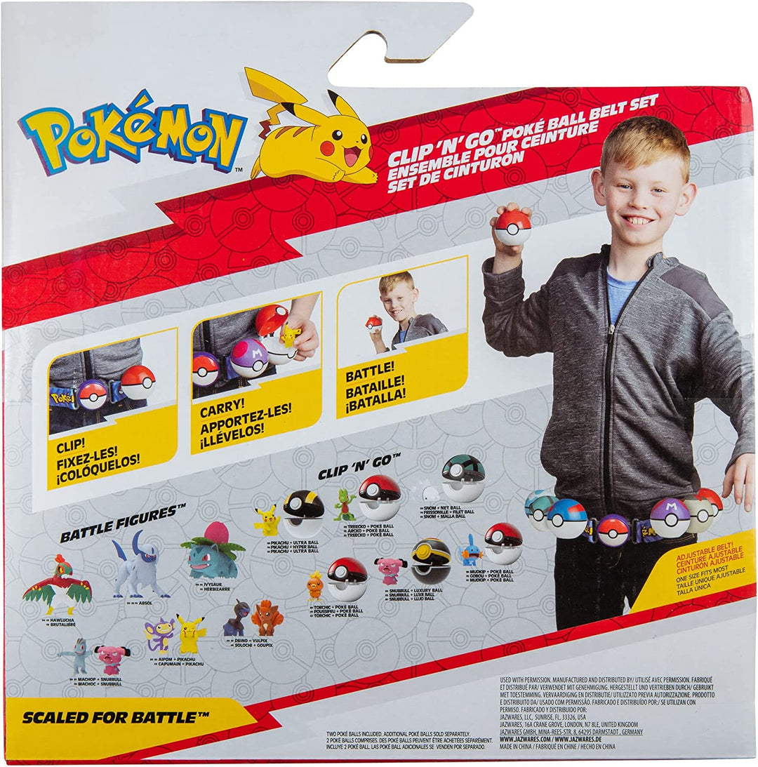 POKEMON Clip 'N' Go Poke Ball Belt Pas Quick Ball, Premier Ball, Scorbunny S9