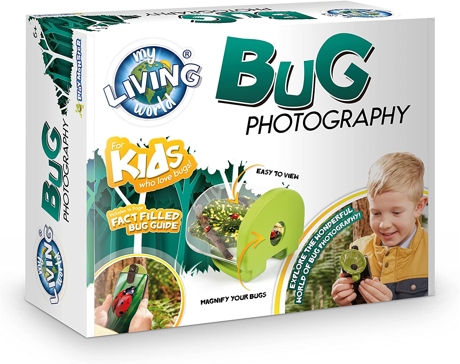 My Living World LW106 Bug Photography Kit - Macro Lens & Magnifier for Kids 6-10