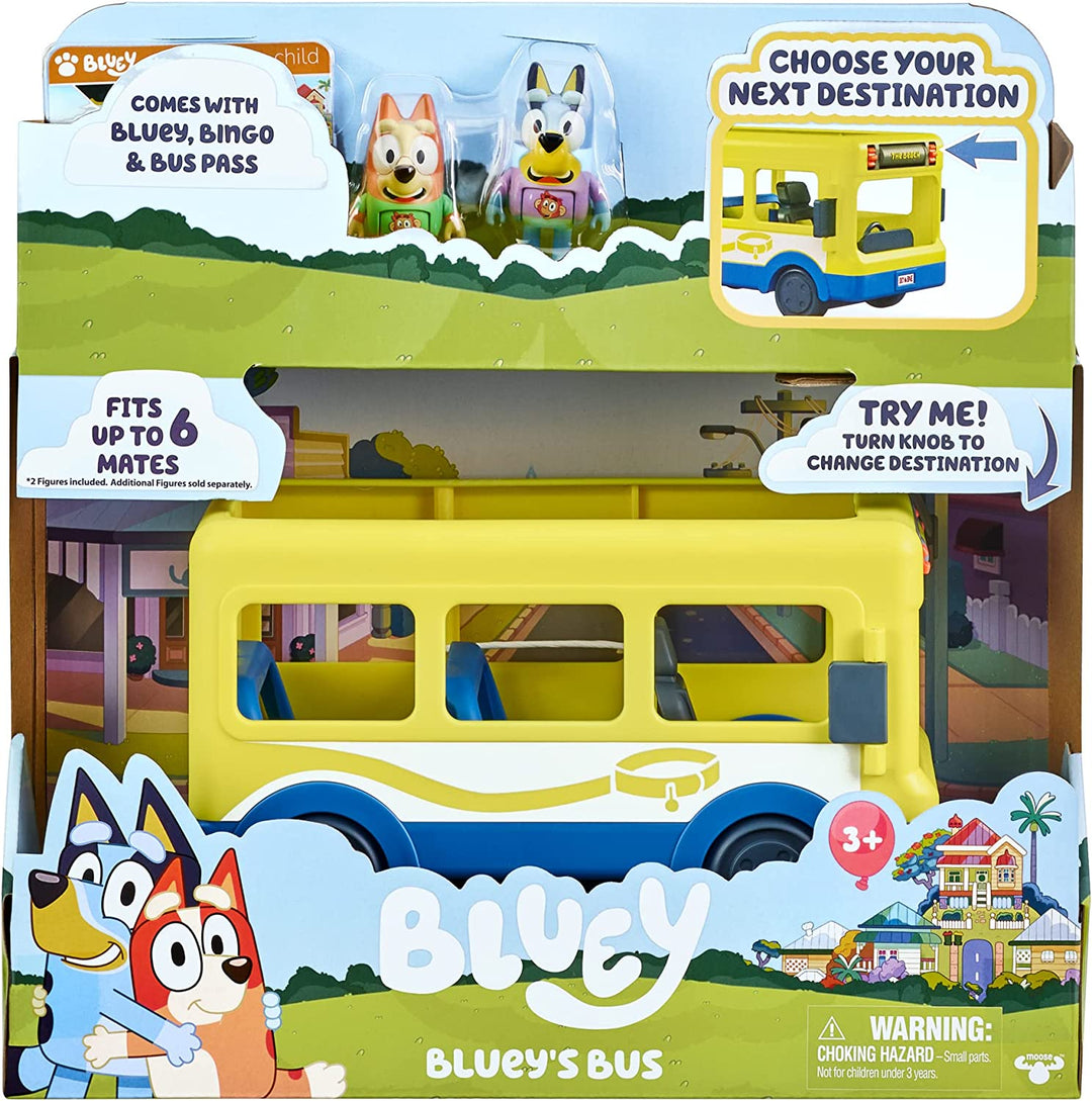 Bluey’s Bus 17345 Vehicle Pack, with Two 2.5-3" Figures