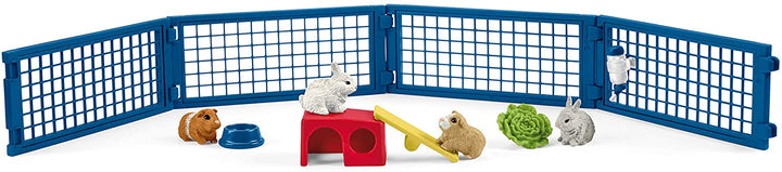 Schleich 42500 Gabbia per conigli e porcellini d&#39;India Farm World