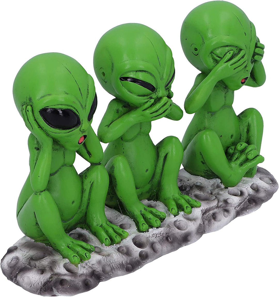 Nemesis Now: Drei weise Marsmenschen, 16 cm, See No Hear No Speak No Evil Alien-Figur