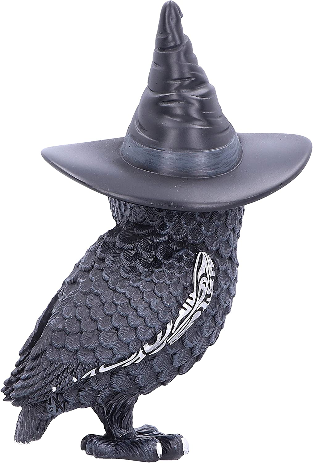 Nemesis Now Owlocen Hexenhut, okkulte Eulenfigur, schwarz, 13,5 cm, Kunstharz