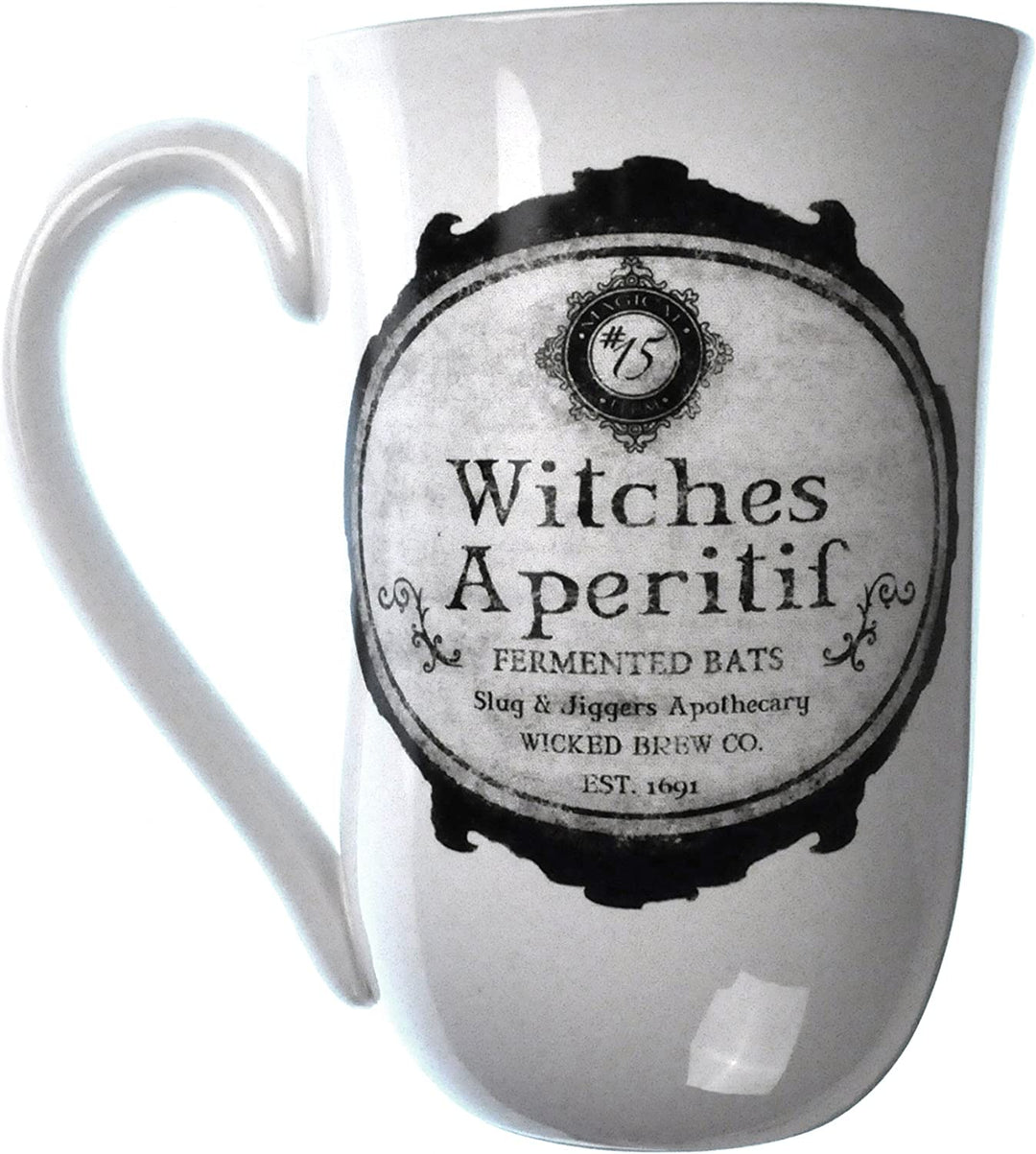 Nemesis Now Witches Aperitifbecher, 16,5 cm, Weiß