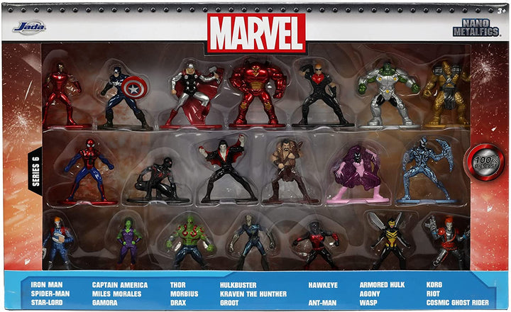 Jada 253225018 Marvel 20 DIE-CAST Figurenpaket Wave 6, Multi