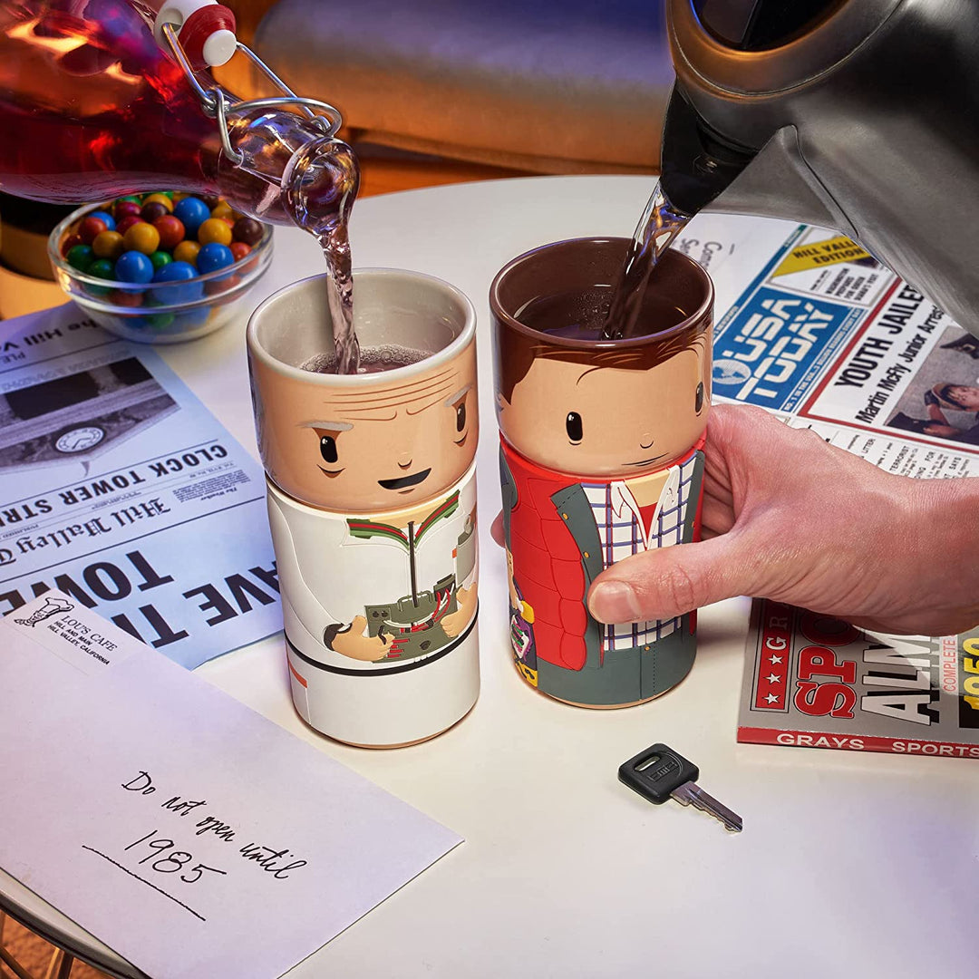 CosCups Numskull Back To The Future Doc Brown Ceramic Mug with Rubber Sleeve, 40