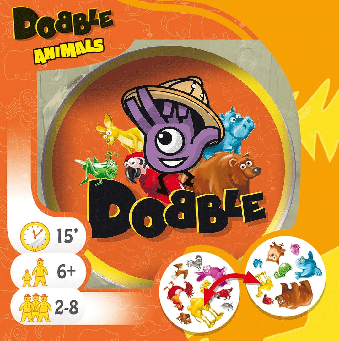 Asmodee - Dobble Animals - Card Game