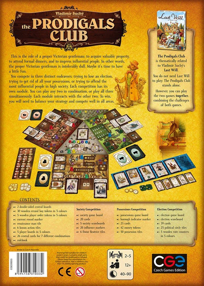 Czech Games Edition The Prodigals Club Board Game 3