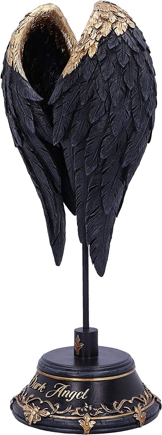 Nemesis Now Dark Angel Gothic Fallen Fae Wing Figur, Schwarz, 26 cm
