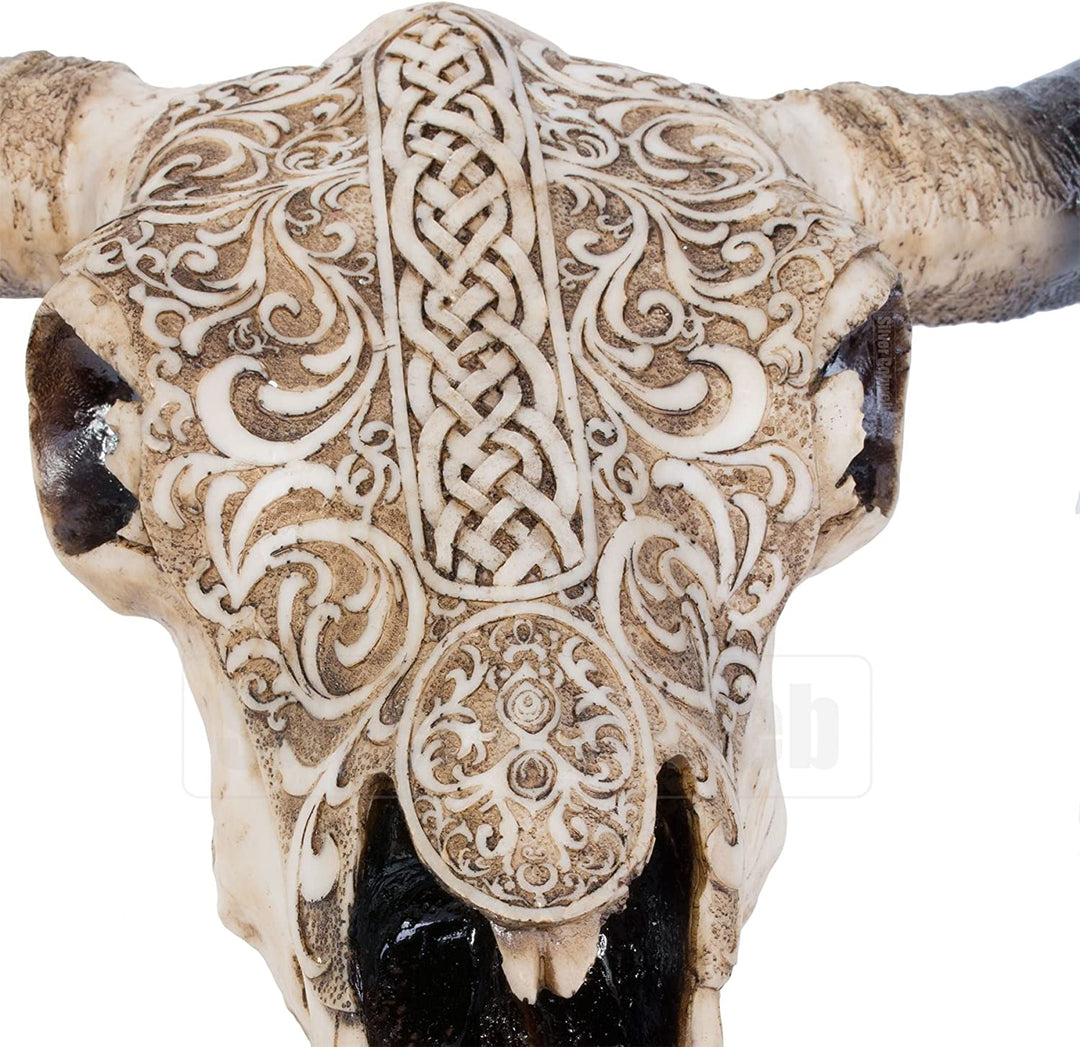 Nemesis Now First Nation 44 cm Wandschild, Polyresin, Elfenbein