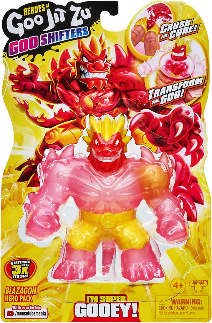 Heroes of Goo Jit Zu Goo Shifters Blazagon Heldenpaket. Super dehnbar, Super Squi
