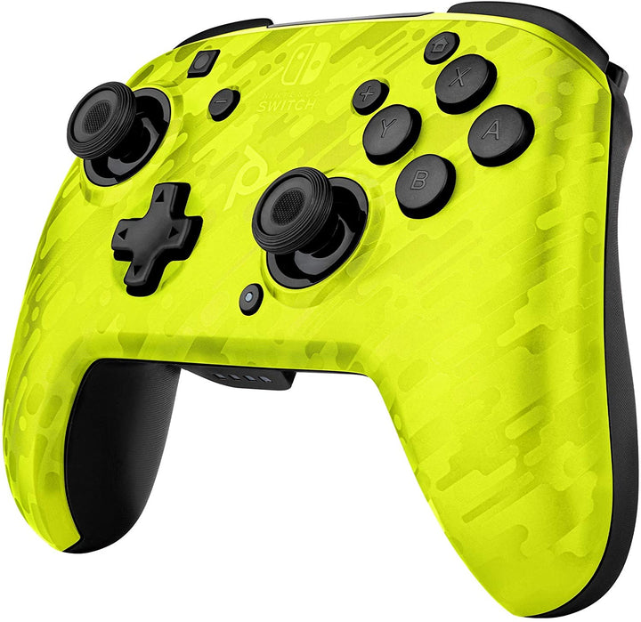 Pdp Controller Faceoff Deluxe + Audio Wireless Switch Camo Gelb