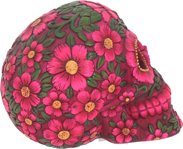 Nemesis Now Zuckerblütenschädel 14,5 cm, Fuchsia