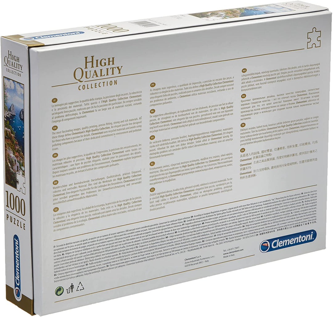 Clementoni – 39257 – Sammelpuzzle für Erwachsene und Kinder – Capri – 1000 Teile