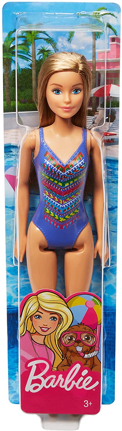 Barbie FJD97 Strandpuppe, Mehrfarbig