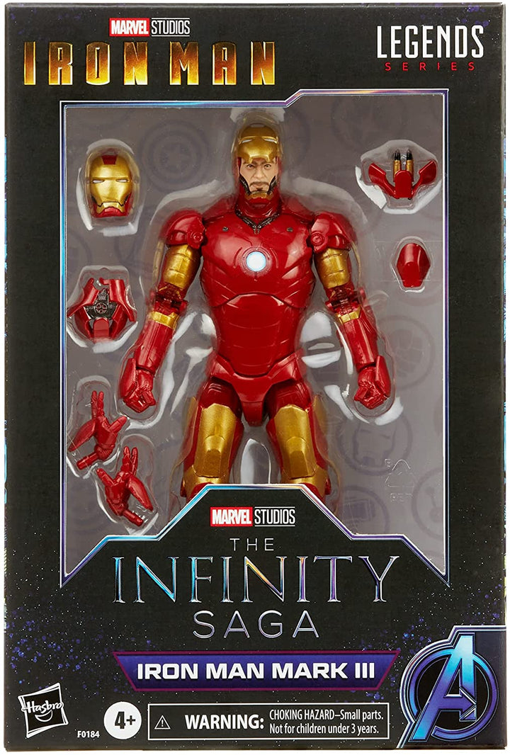 Hasbro Marvel Legends Series 15-cm-scale Action Figure Toy Iron Man Mark 3, Includes Premium Design and 5 Accessories