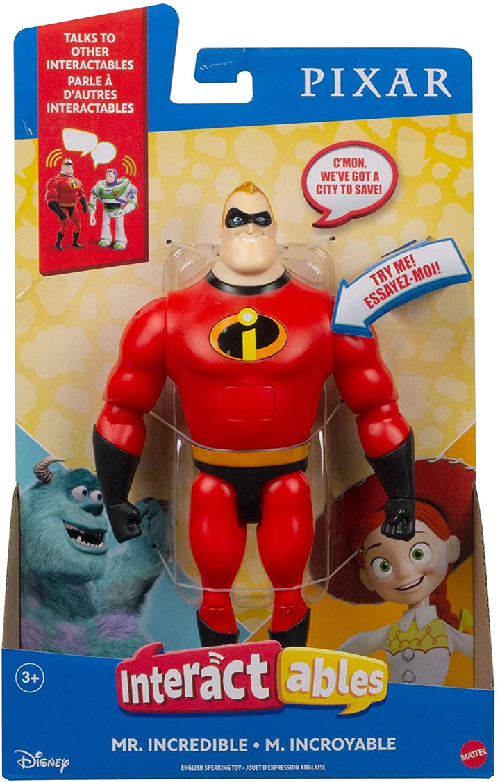 Disney Pixar Interactables Mr. Incredible Figurine parlante, 20 cm