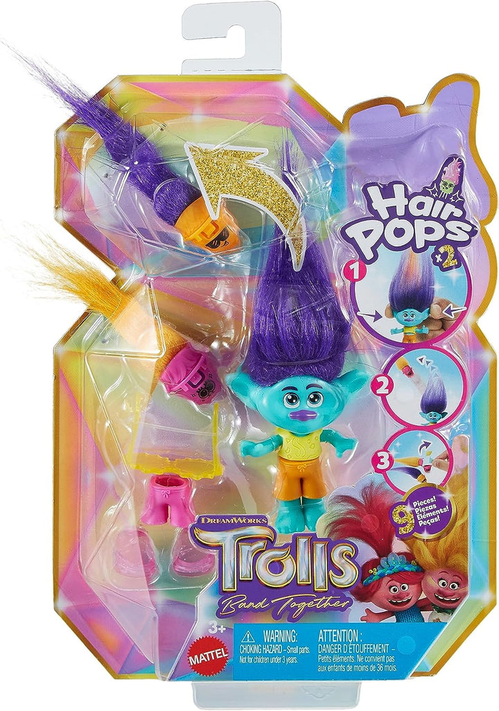 ?DreamWorks Trolls Band Together Hair Pops Branch, kleine Puppe mit herausnehmbarem Gerinnsel