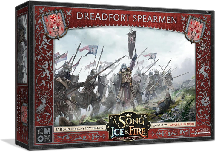 CMON A Song of Ice and Fire Tabletop Miniatures Game Dreadfort Spearmen Unit Box - 2+ Player Strategy Miniatures Game (CMNSIF522)