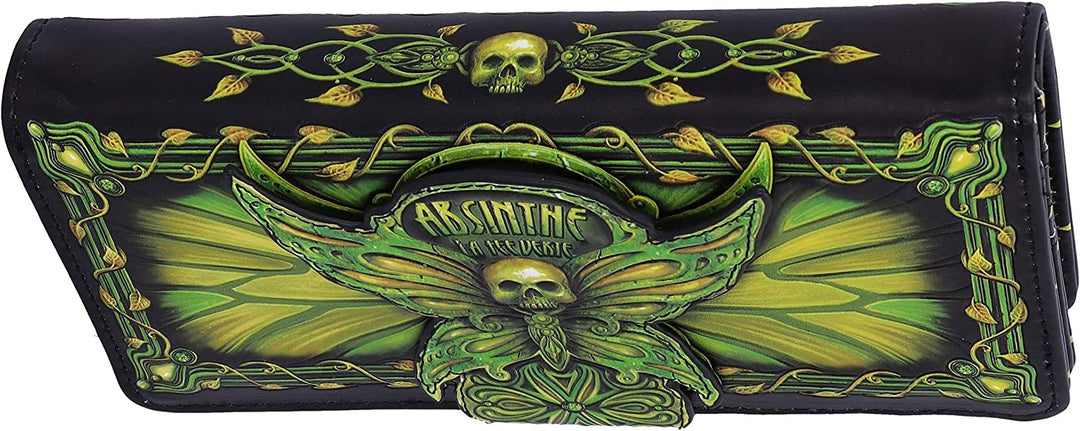 Nemesis Now Absinthe La Fee Verte Green Fairy geprägte Geldbörse, Polyurethan, 18,5