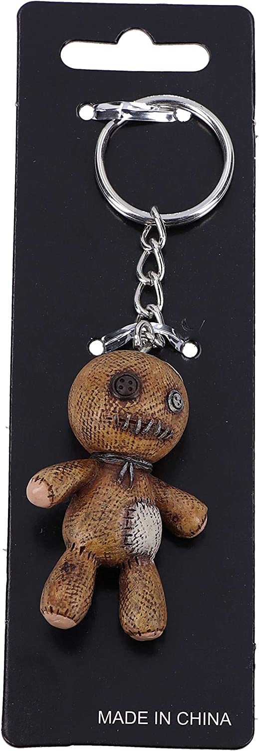Nemesis Now Dark Curse Voodoo-Puppen-Schlüsselanhänger, braun, 6 cm