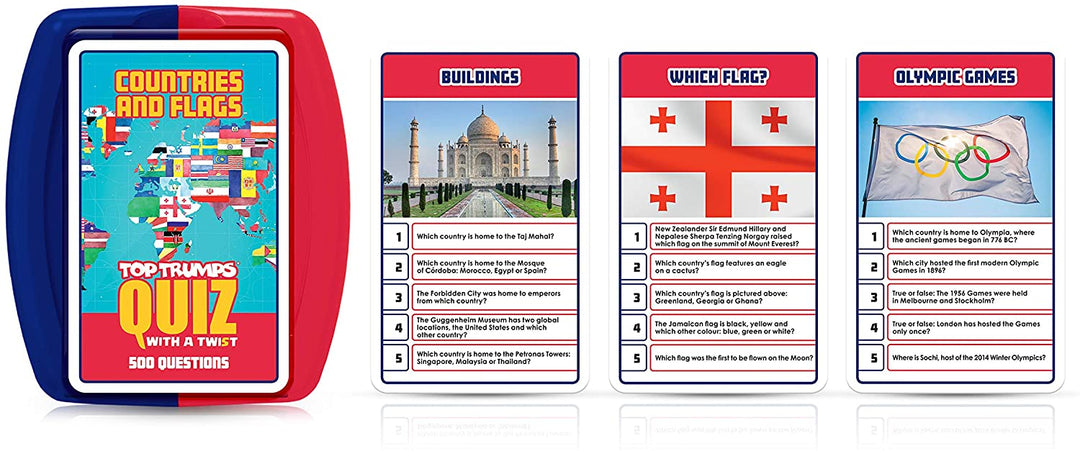 Länder und Flaggen Top Trumps Quizspiel
