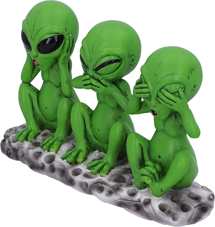 Nemesis Now: Drei weise Marsmenschen, 16 cm, See No Hear No Speak No Evil Alien-Figur