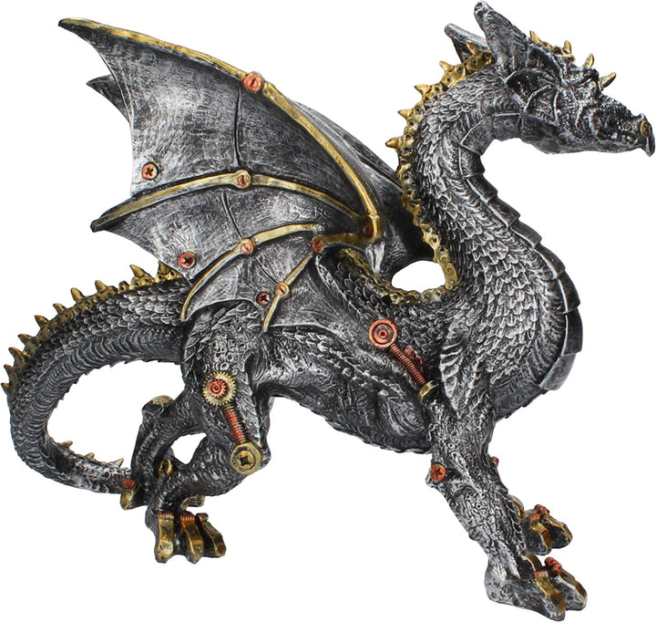 Nemesis Now Dracus Machina Figur 29 cm Silber