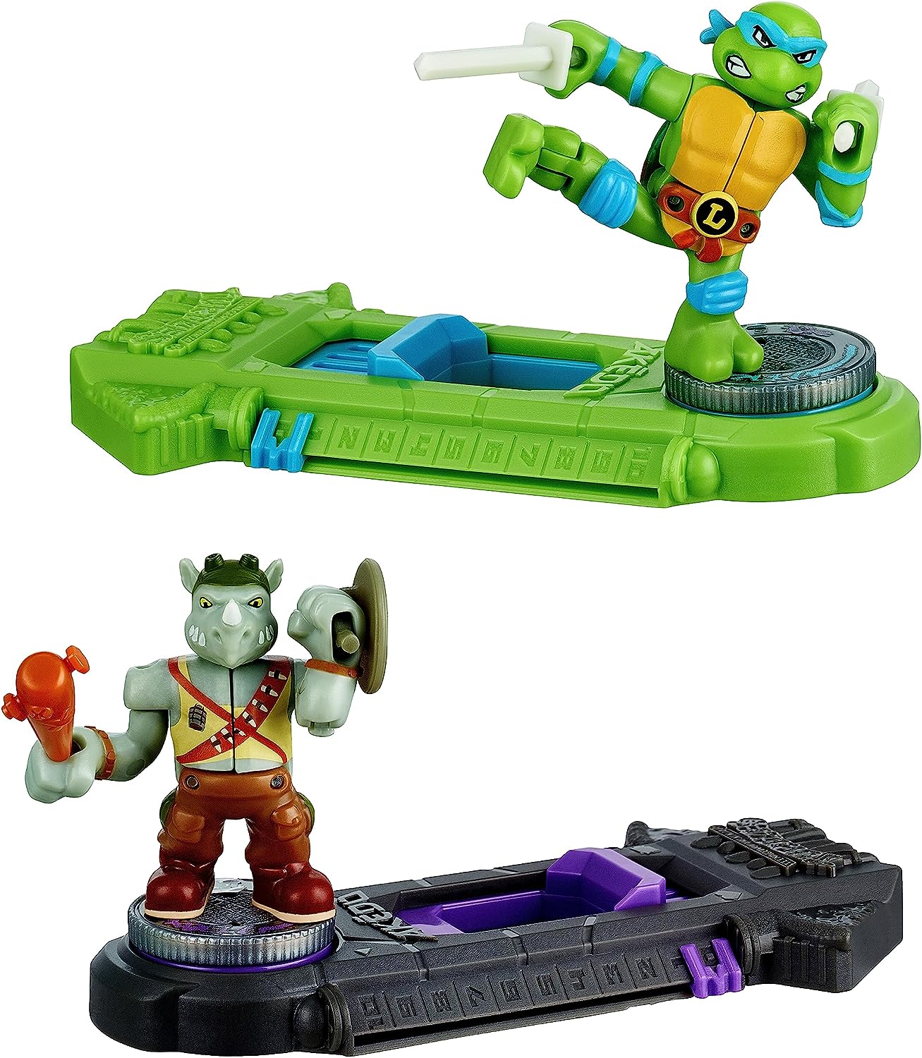 Legends Of Akedo Teenage Mutant Ninja Turtles: Leonardo vs Rocksteady Mini Battling Warriors Versus Pack 5