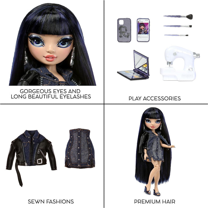 Rainbow High Fashion Doll – KIM NGUYEN – Blaue Puppe – Modisches Outfit &amp; 10+ Co