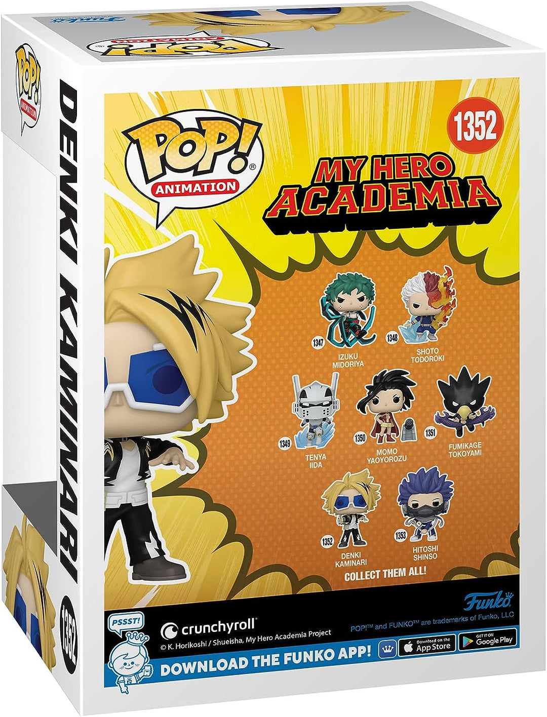 Animation: MHA – My Hero Academia – Denki Kaminari Funko 67328 Pop! Vinyl Nr. 1352