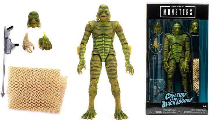 Jada 253251017 Universal Monsters Black Lagoon Creature 6 Zoll Deluxe Sammlerfigur, Grün