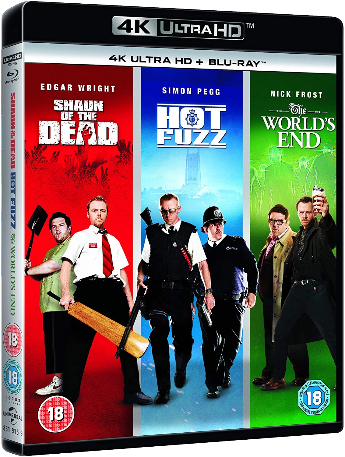 Shaun of the Dead / Hot Fuzz / The World's End: The 4K Collection [Blu-ray]