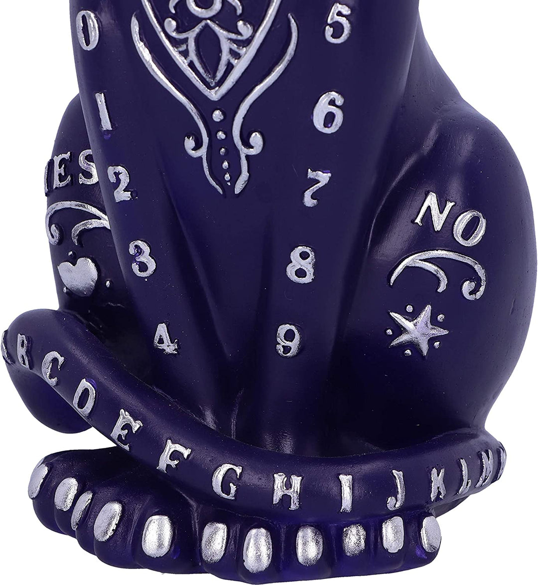 Lila Mystic Kitty 26 cm große Ouija-Katzenfigur