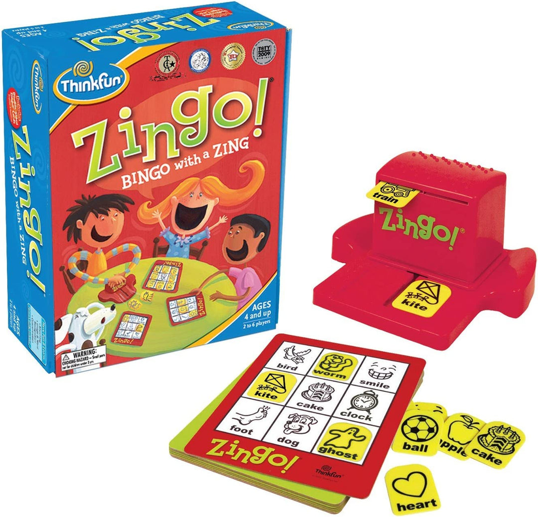 Thinkfun Zingo Bingo-Spiel – Lernspielzeug für Kinder ab 4 Jahren – Lernspiele