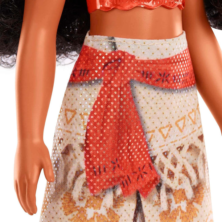 Disney Princess Toys, bewegliche Modepuppe Moana mit glitzernder Kleidung und Zubehör