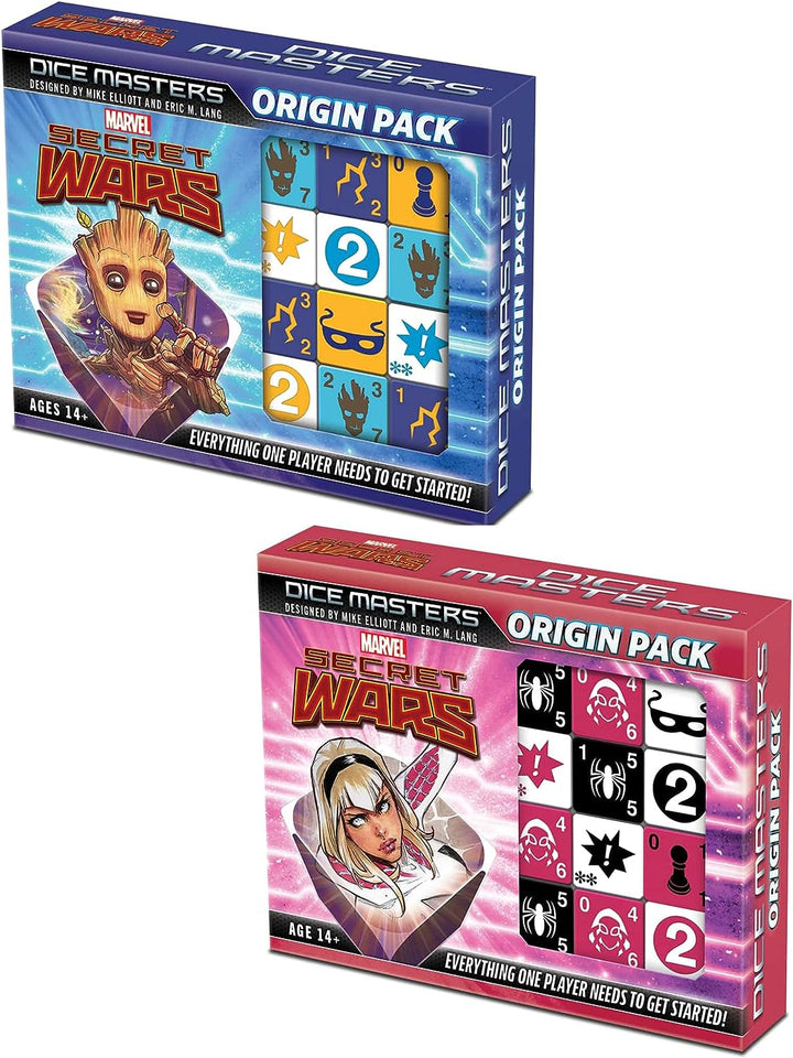 Marvel Dice Masters: Secret Wars Origin Packs Display - Includes 8 Origin Packs