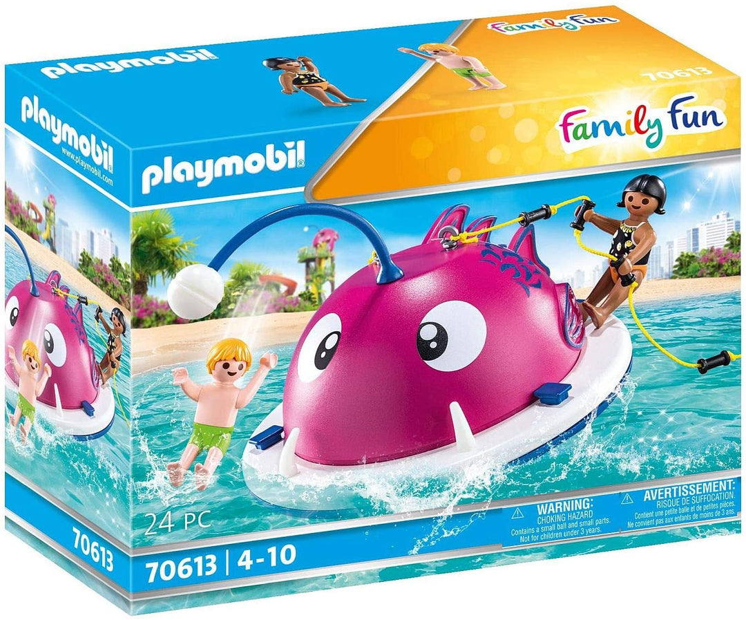 PLAYMOBIL Family Fun 70613 Schwimminsel, schwimmt auf dem Wasser, ab 4 Jahren
