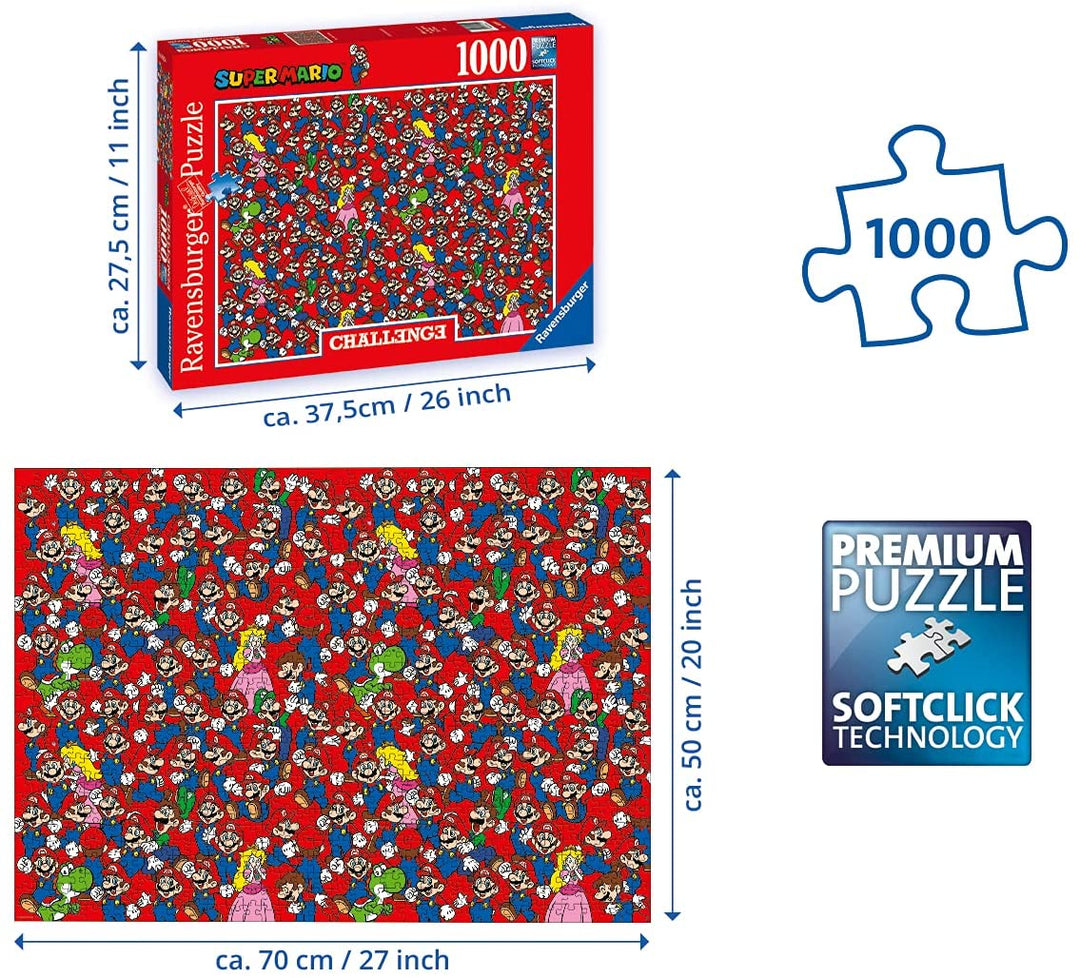 Ravensburger 16525 Challenge - Super Mario 1000pc