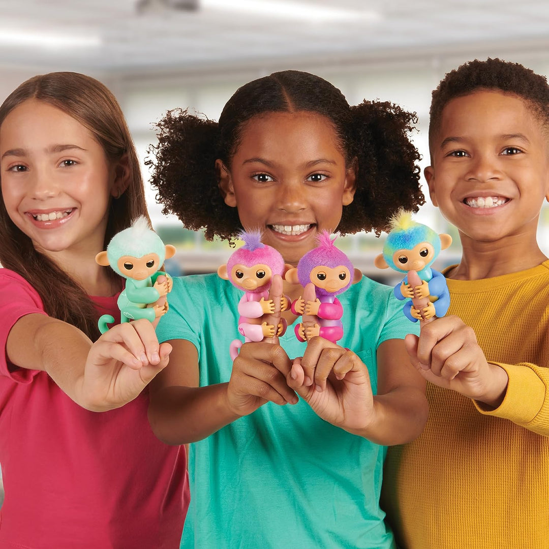 Fingerlings 3111 Interaktive Baby-Affenharmonie, über 70 Geräusche und Reaktionen, Herz