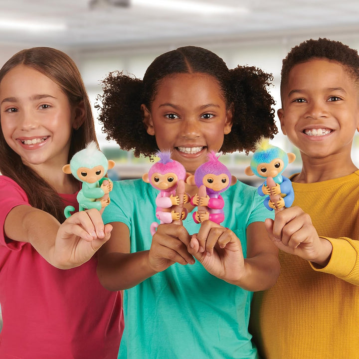 Fingerlings 3111 Interaktive Baby-Affenharmonie, über 70 Geräusche und Reaktionen, Herz
