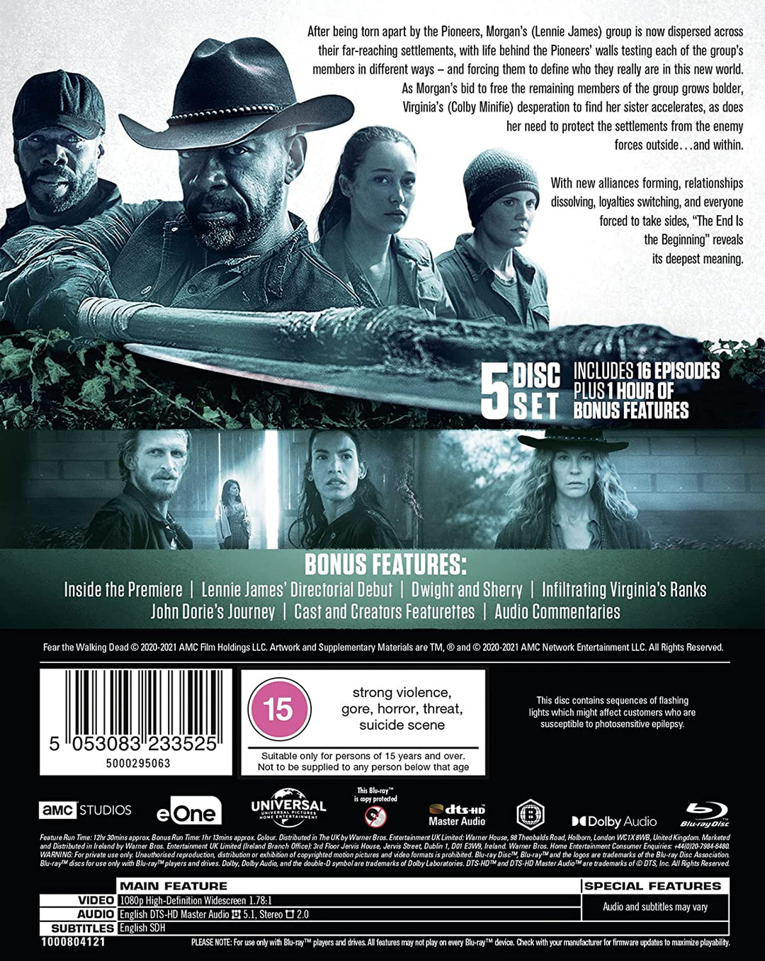 Fear The Walking Dead – Die komplette sechste Staffel [2020] [Region Free] – Drama [Blu-ray]
