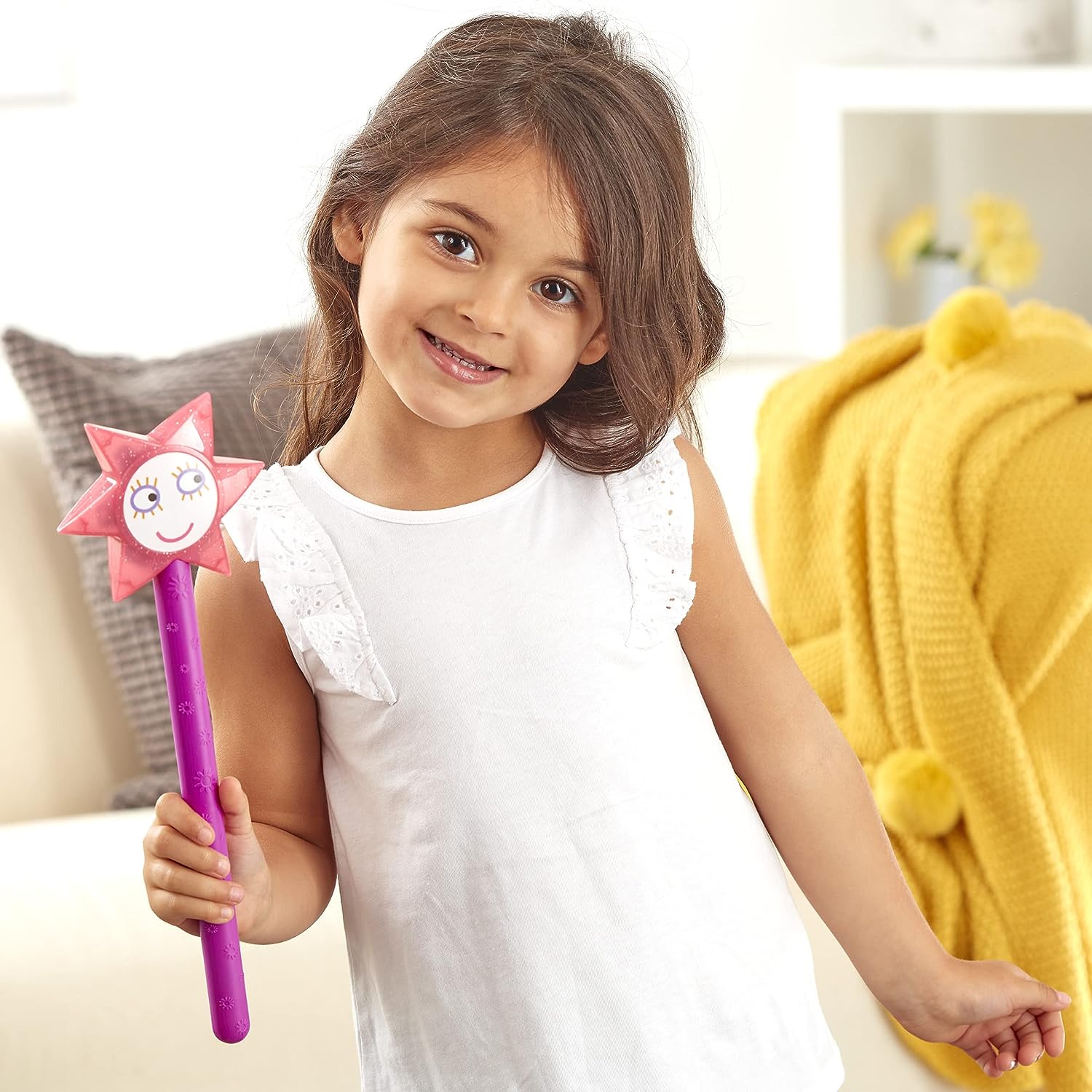 Ben & Holly Sparkle & Spell Wand - Interactive Light-Up Wand with Sounds & 3 Play Modes for Ages 3+ 6