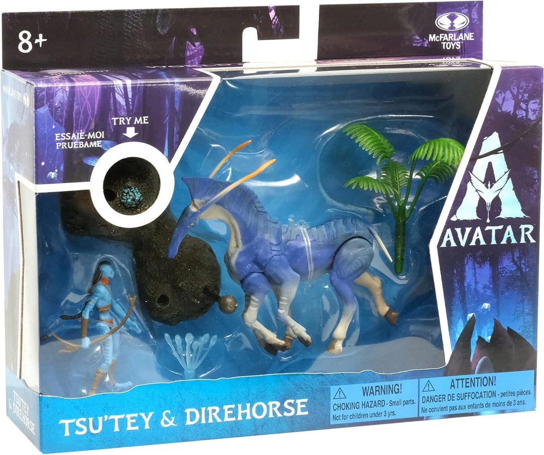 McFarlane Toys - Disney Avatar – World of Pandora Tsu’tey and Direhorse Avatar Movie