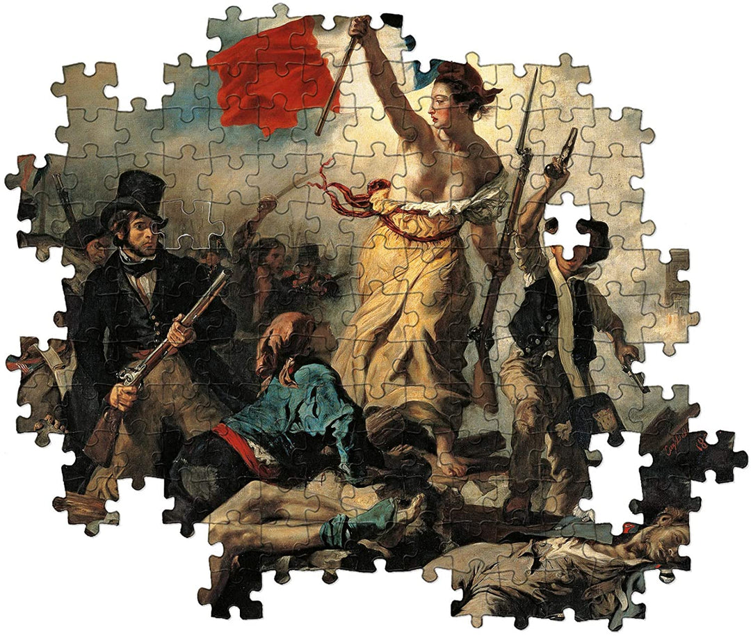 Clementoni – 39549 – Museum Collection Puzzle Louvre – Delacroix, Liberty Leading the People – 1000 Teile