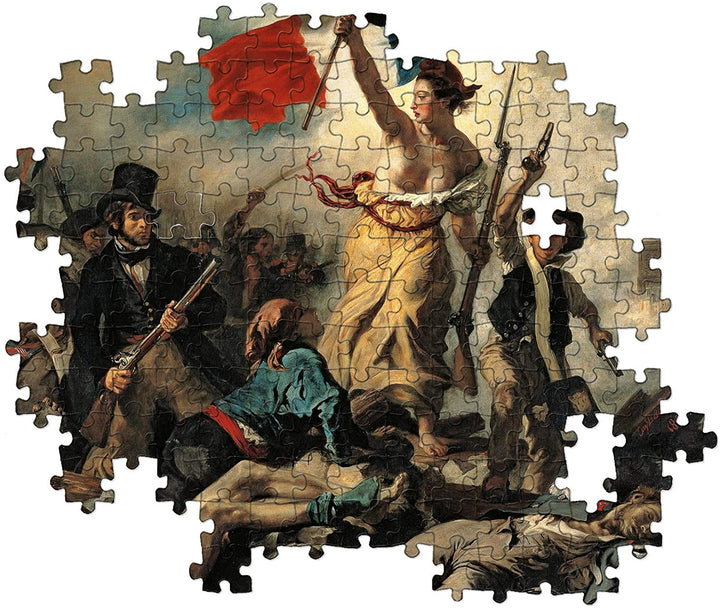 Clementoni – 39549 – Museum Collection Puzzle Louvre – Delacroix, Liberty Leading the People – 1000 Teile